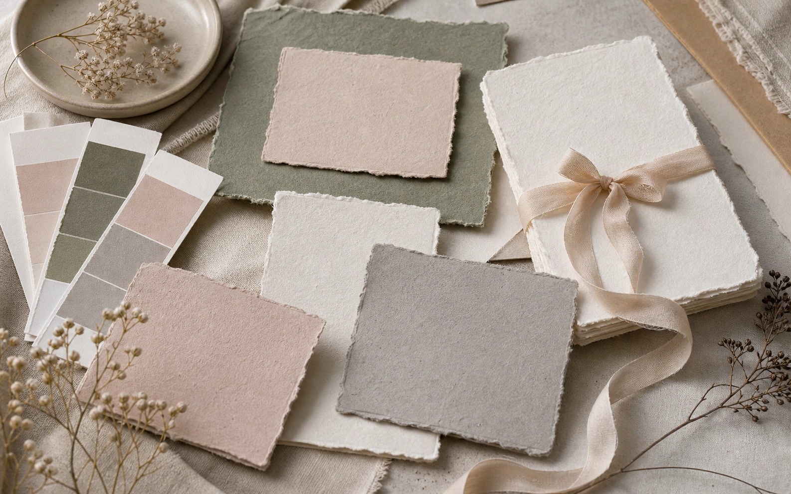 Color Palettes for Handmade Paper Suites