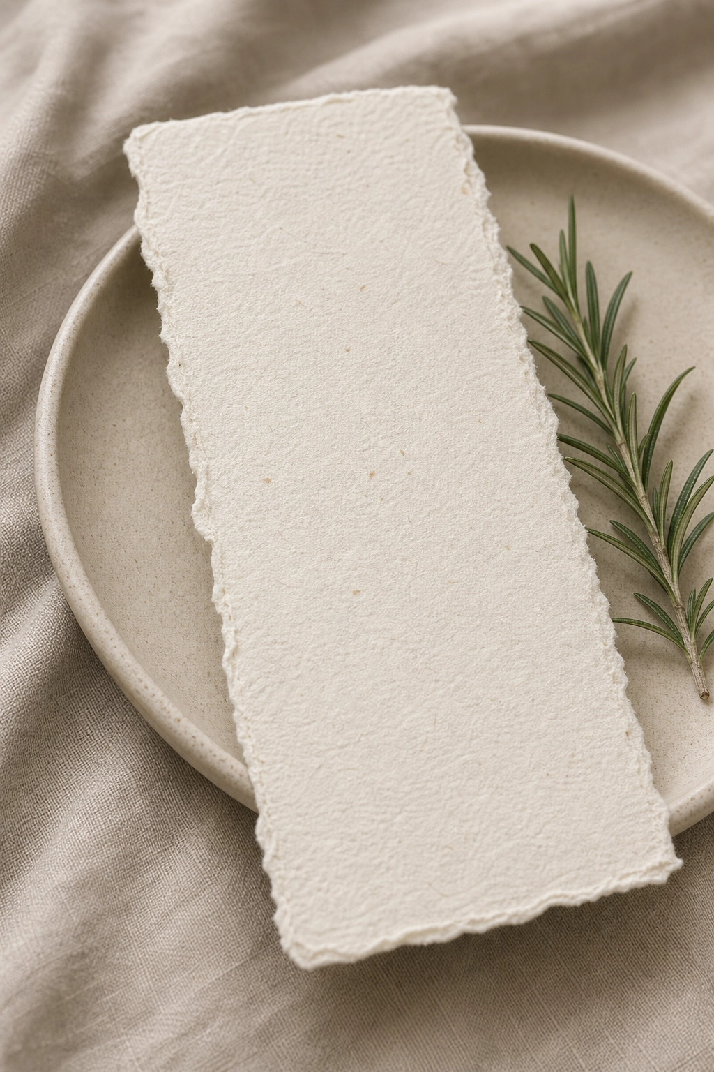 Handmade Paper Menu Cards